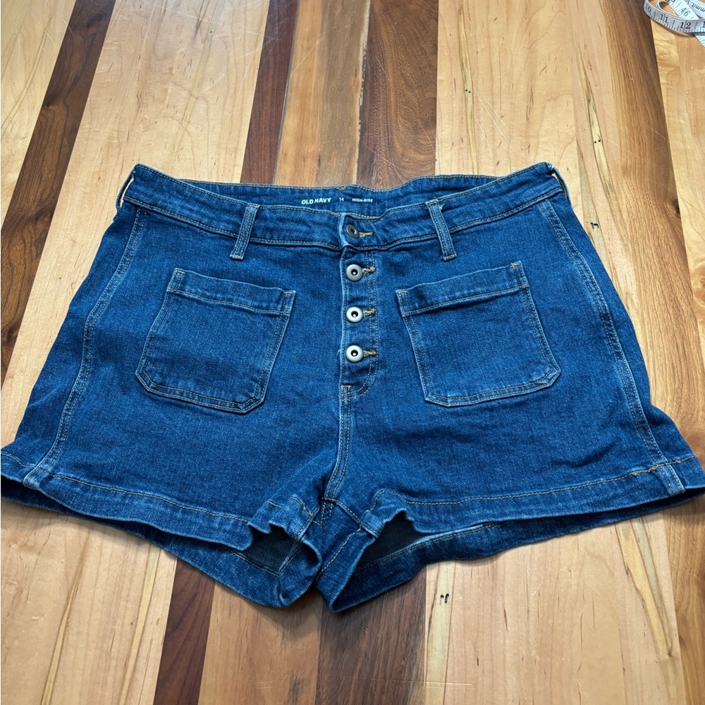 Old Navy Dark Blue Jean Shorts